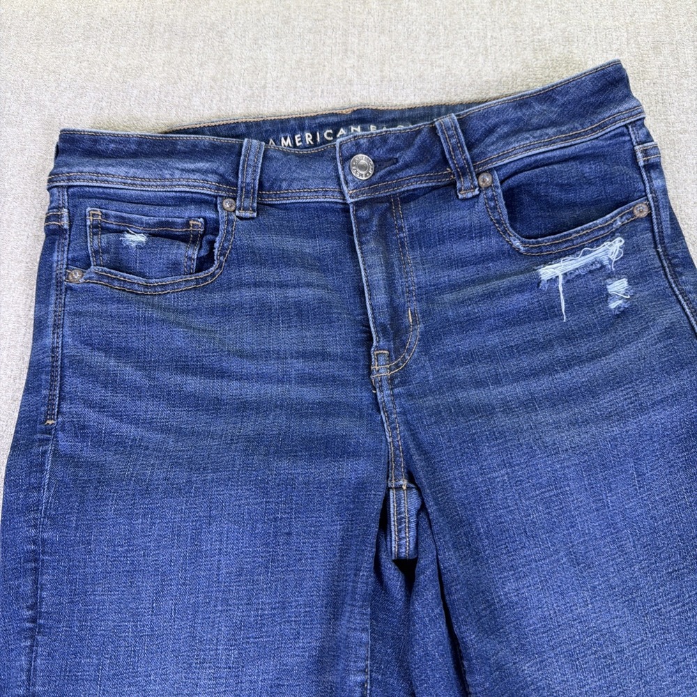 American Eagle Jeans Women Size 8R Kick Boot Next Level Stretch Cowgirl Flare - Picture 2 of 16